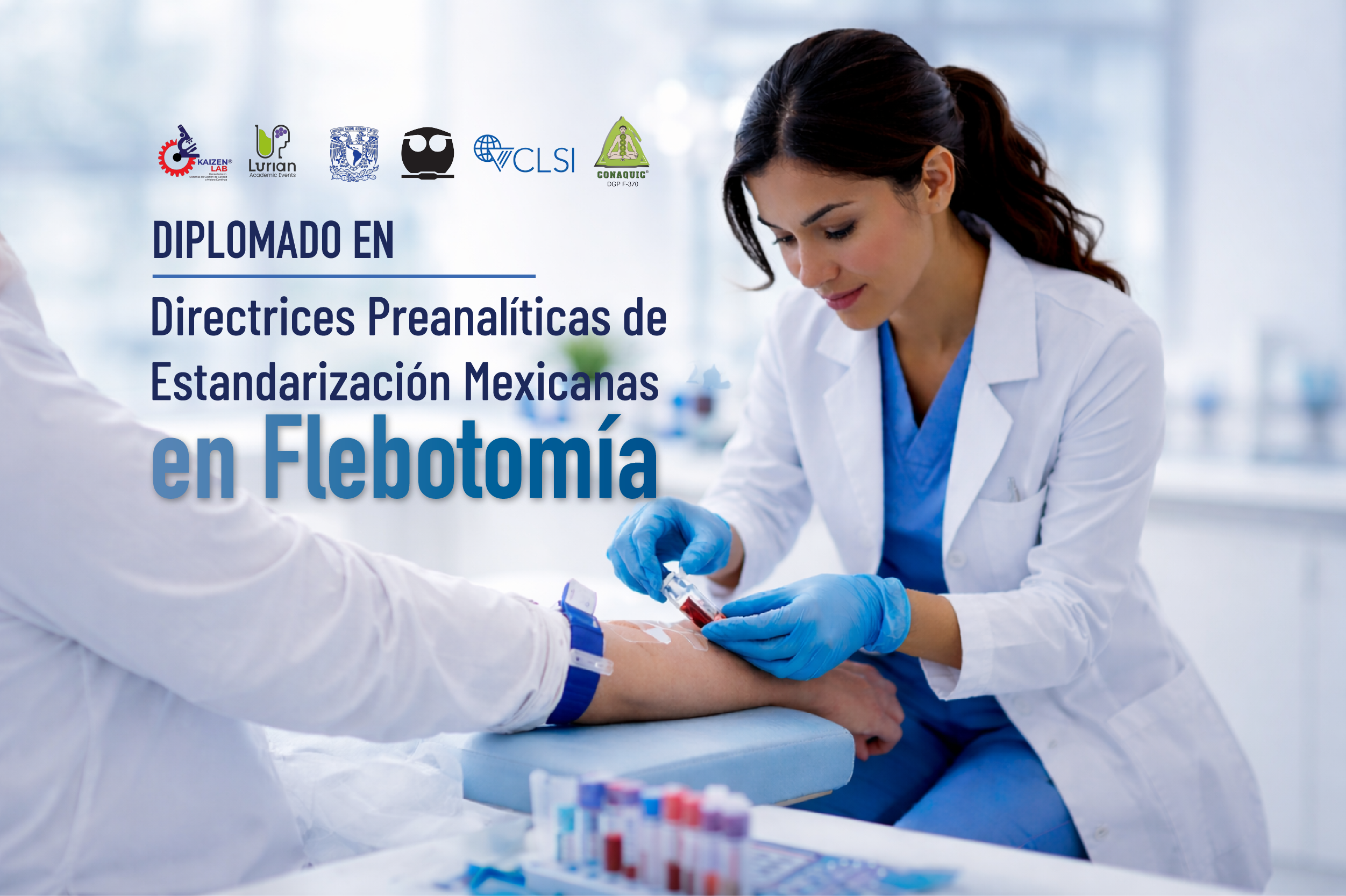 Diplomado Directrices preanalitícas de estandarización Mexicanas en Flebotomia 2026